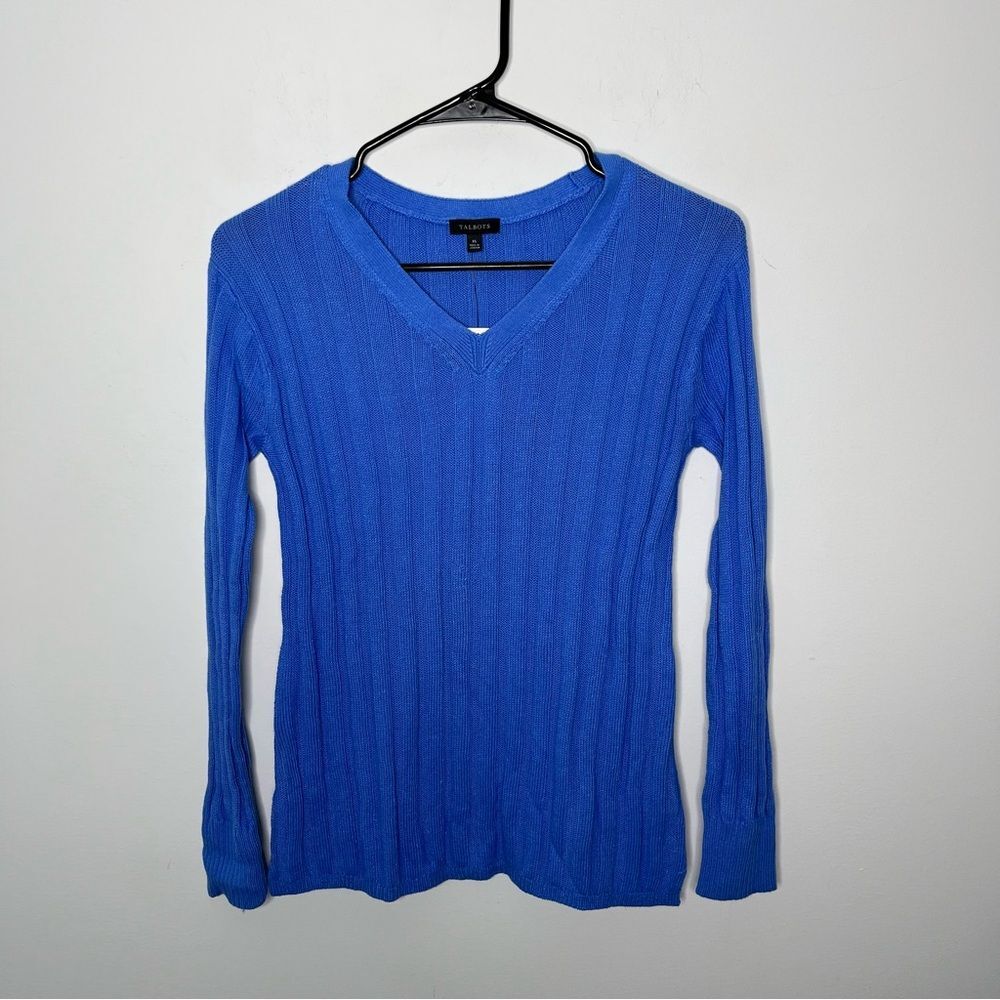 Talbots Ribbed V-neck Sweater XS - Picture 2 of 7